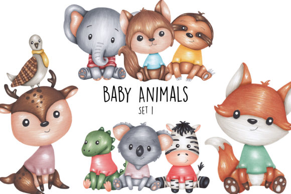 Download Woodland Baby Animals - Woodland baby Collection
