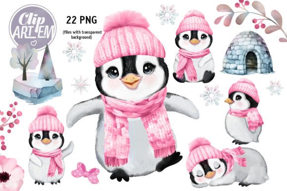 Download Cute Little Girl Penguins 22 PNG Bundle - Penguin Collection