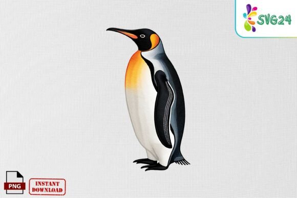 Download Realistic Penguin Embroidery PNG - Penguin Collection