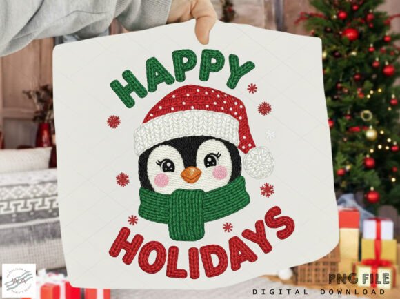 Download Happy Holidays Penguin PNG - Premium Bundle