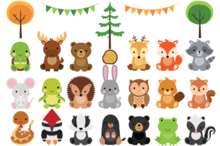 Download Woodland Baby Animals Clipart - Woodland baby Collection