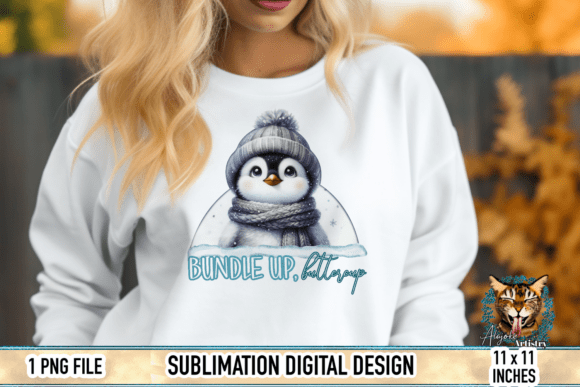 Download Bundle Up Buttercup Penguin Sublimation - Penguin Collection