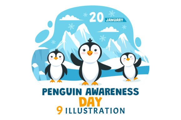 Download 9 Penguin Awareness Day Illustration - Penguin Collection