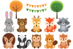 Download Woodland Baby Animals Clipart - Woodland baby Collection