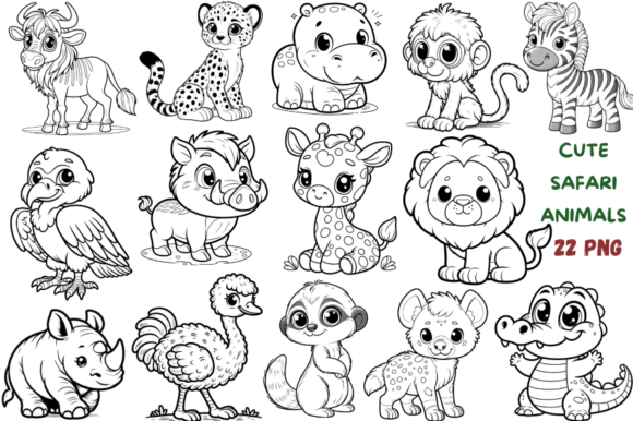 Download Cute Safari Animals Clipart - Cute safari animals Collection