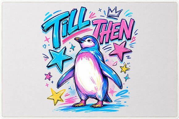 Download Colorful Penguin Graphic PNG - Premium Bundle