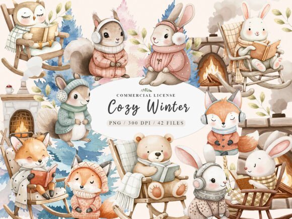 Download Christmas Enchanted Forest Animals PNG - Forest animals Collection